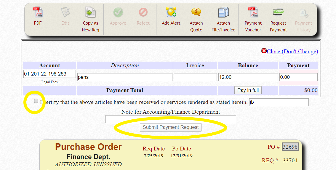 Request a Payment – Municipal Software Inc.